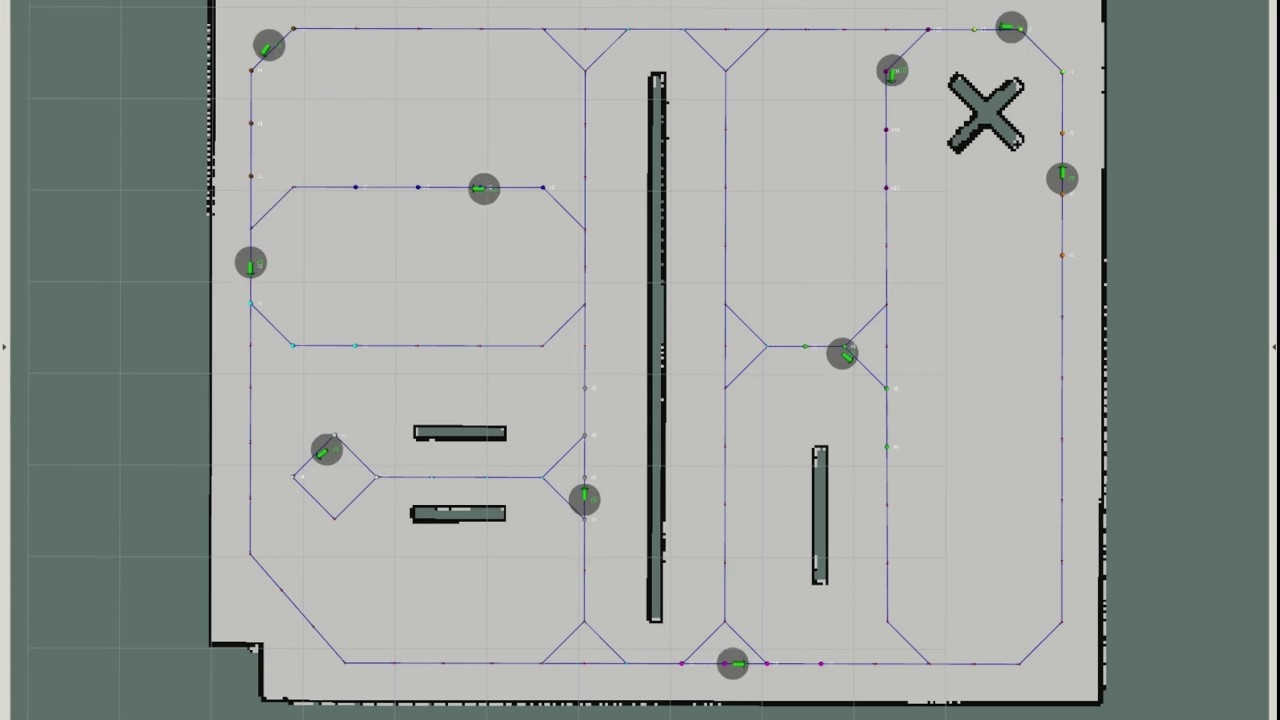 Simple AMR fleet management system in ROS