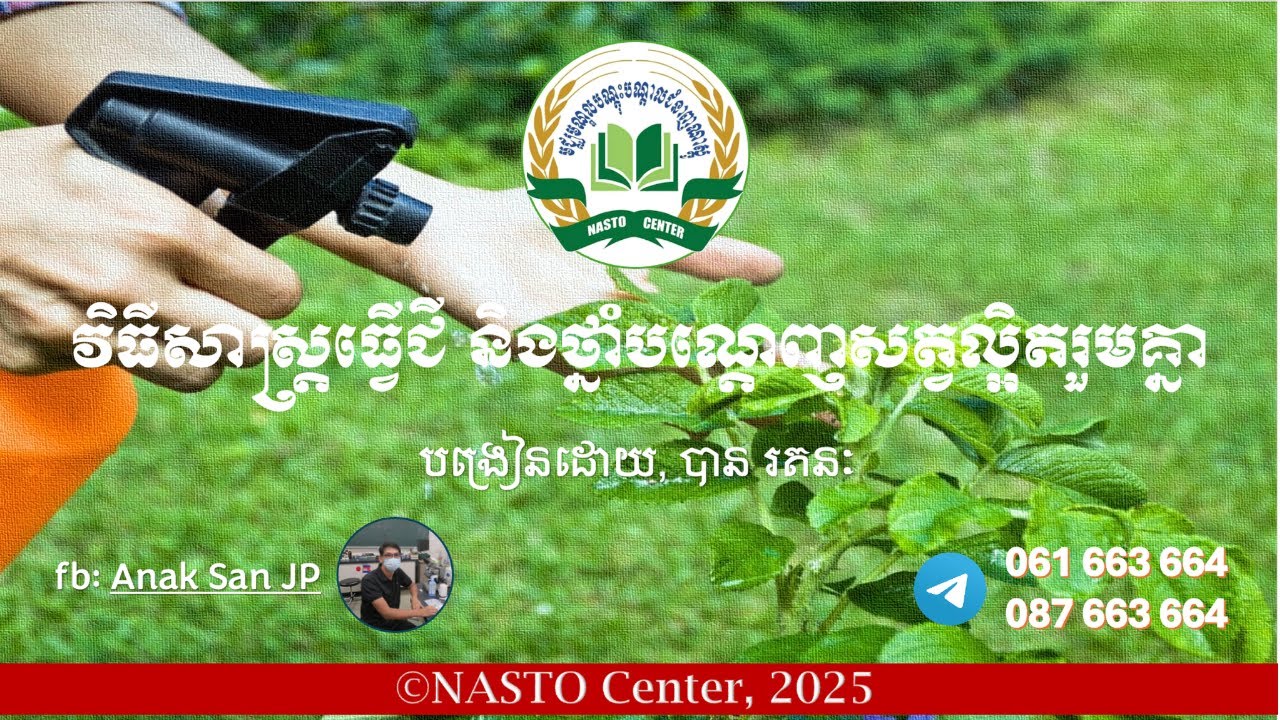 វិធីសាស្ត្រធ្វើជី និងថ្នាំបណ្តេញសត្វល្អិតរួមគ្នា