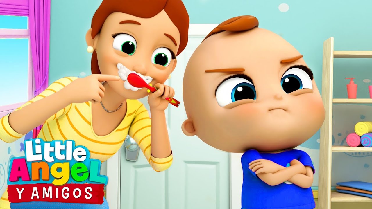 Beb&eacute; Cepillate Los Dientes 🦷 | Canciones Infantiles | Little Angel  Y Amigos
