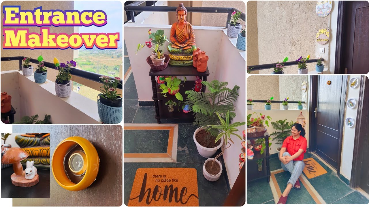 बेजान Home Entrance मैं फूंक दी जान 🤩 🤩 Jugaad ही Jugaad से Entryway Makeover 😎