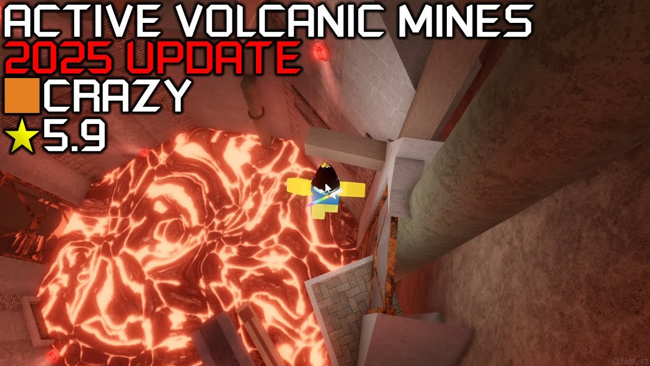 Roblox: Flood Escape 2 - Active Volcanic Mines 2025 [Solo] (Peak Crazy)