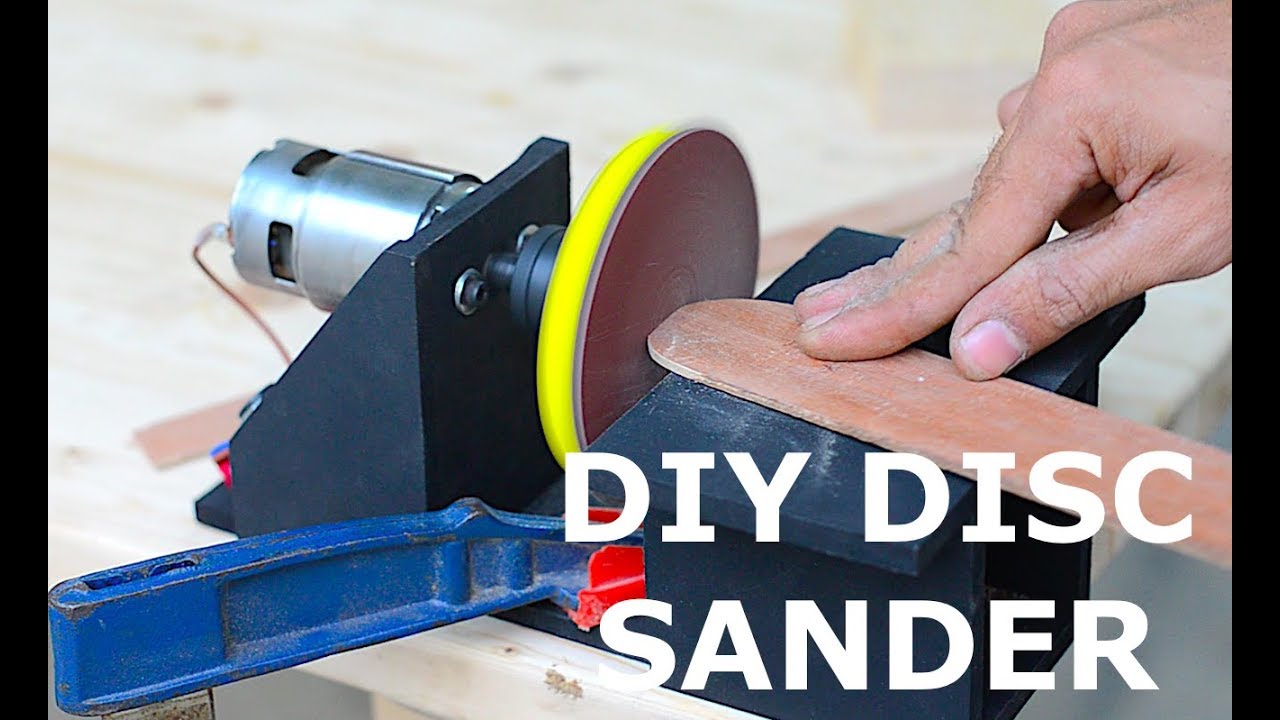 Homemade Cordless Disc Sander using Old Laptop Battery