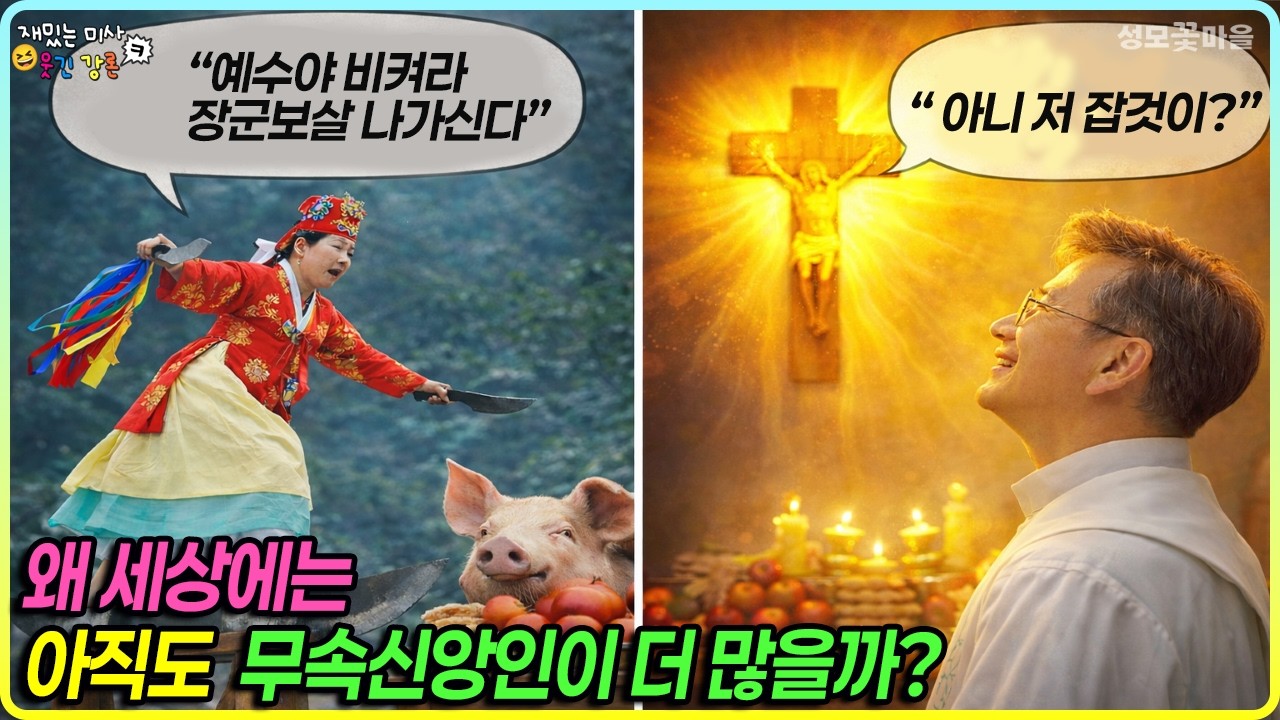 [재밌는 미사 웃긴 강론] 왜 세상에는 아직도 무속신앙인이 더 많을까? #유머강연 #웃긴강론 #성모꽃마을 #천주교 #가톨릭
