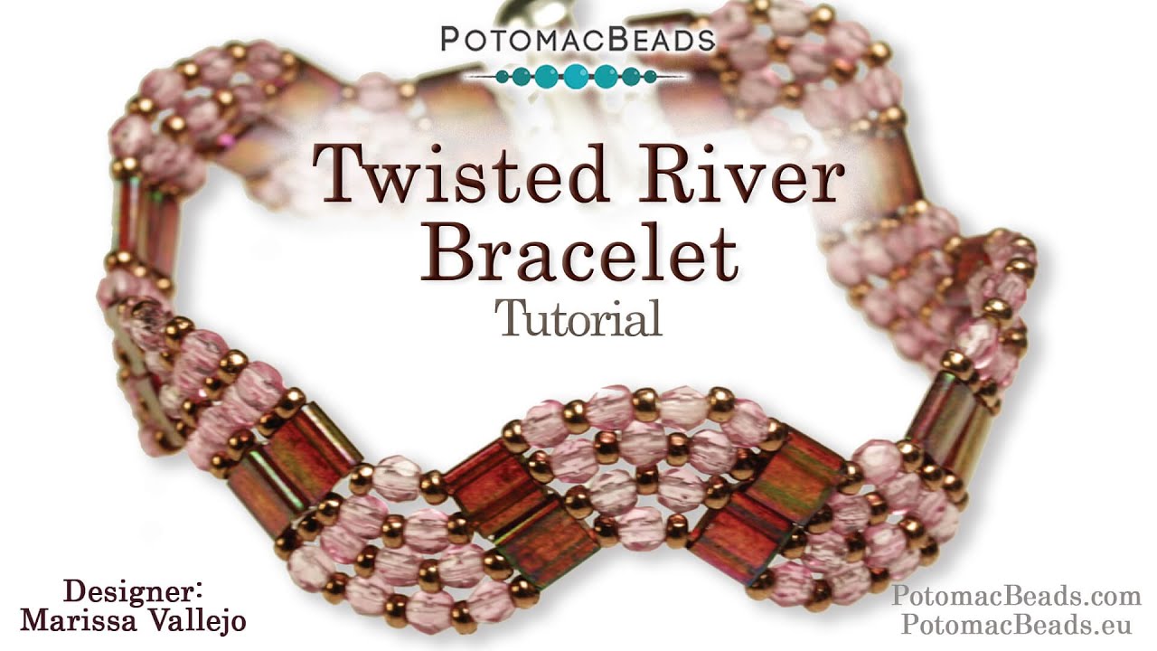 Twisted River Bracelet - DIY Jewelry Making Tutorial by PotomacBeads