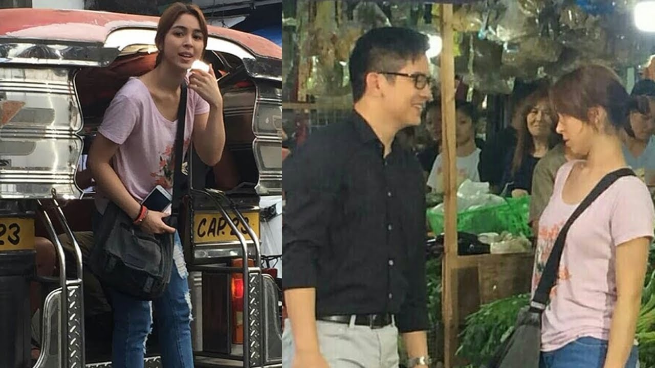 Julia Barretto and Joshua Garcia during 'Ngayon At Kailanman' taping in Tandang Sora