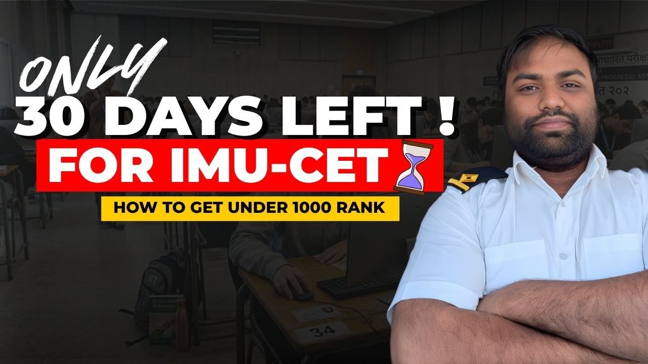 Осталось всего 30 дней ⏳ до IMU-CET 🚢 | Как занять место ниже 1000 🎯