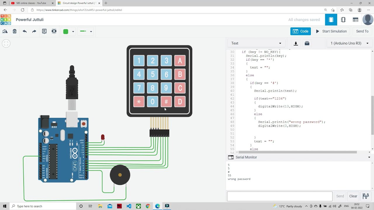 Arduino With Keypad | Tinkercad | Arduino Programming In HINDI