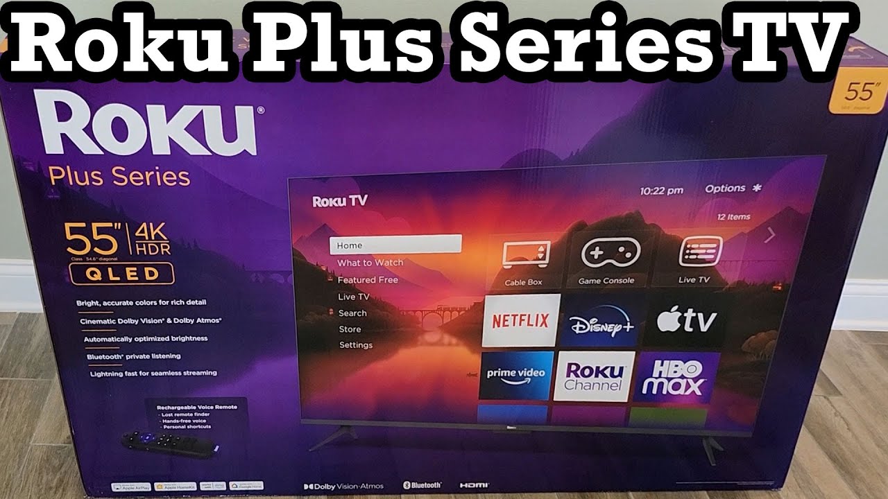 Roku Plus Series 4K HDR QLED Smart TV 55