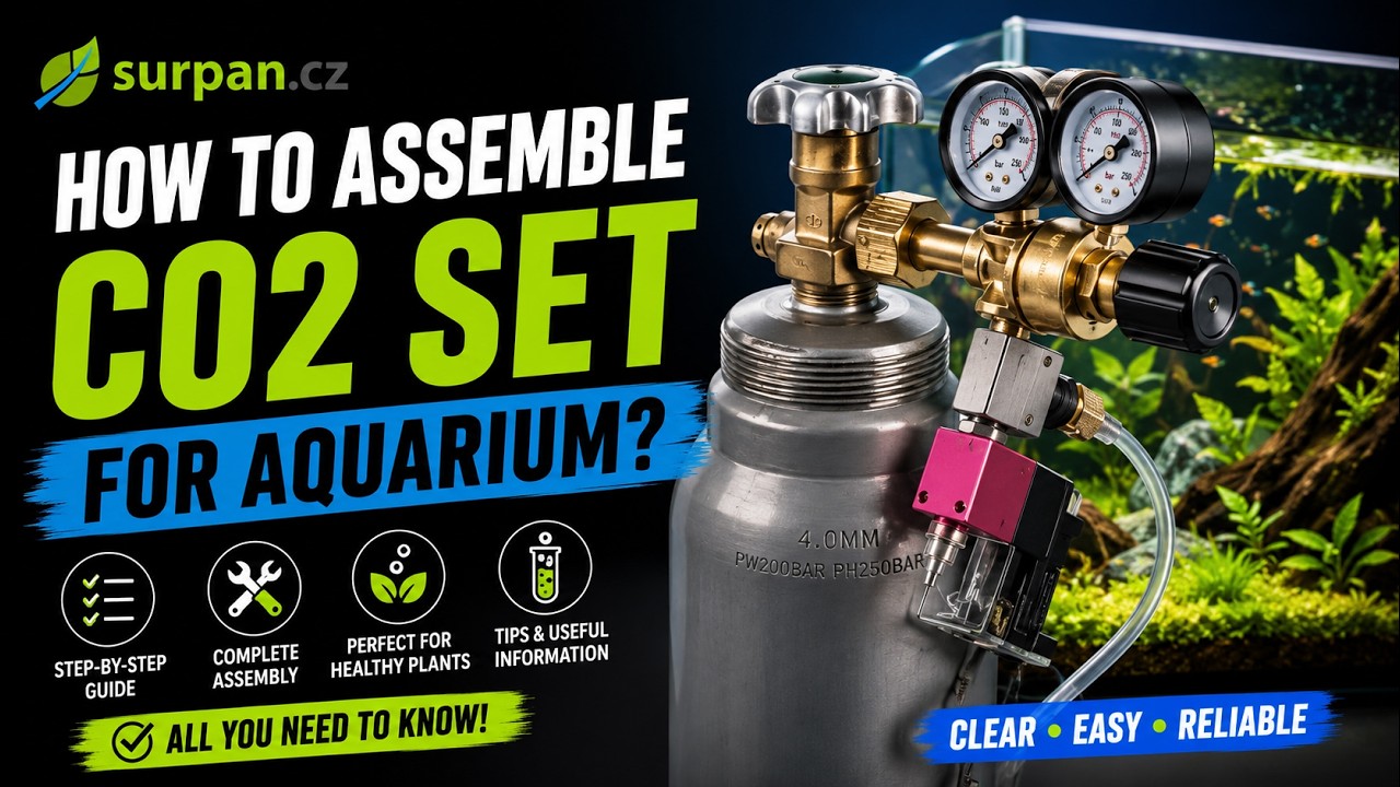 Jak sestavit CO2 set pro akvárium (doplňující info v titulcích) | SURPAN.cz
