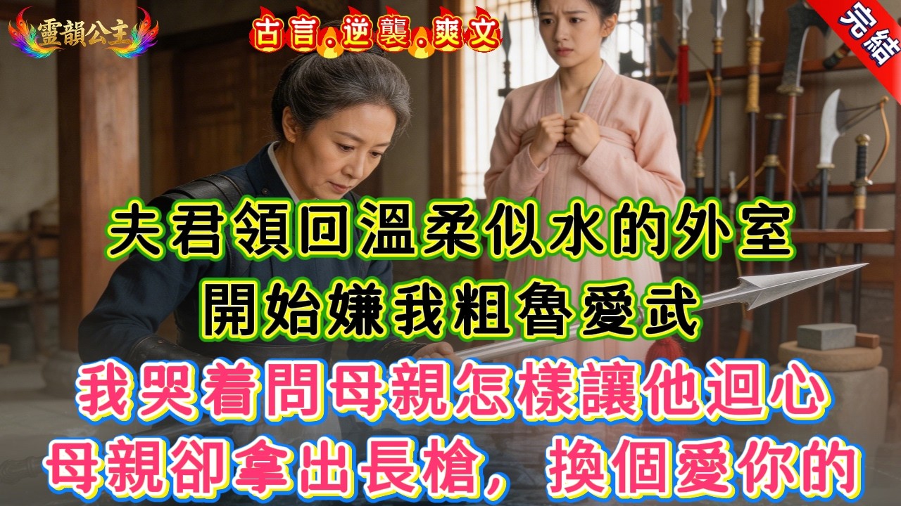 【古言.短篇】《我休夫了》夫君領回溫柔似水的外室，開始嫌我粗魯愛武，我哭着問母親怎樣讓他迴心，母親卻拿出長槍，換個愛你的 #爽文