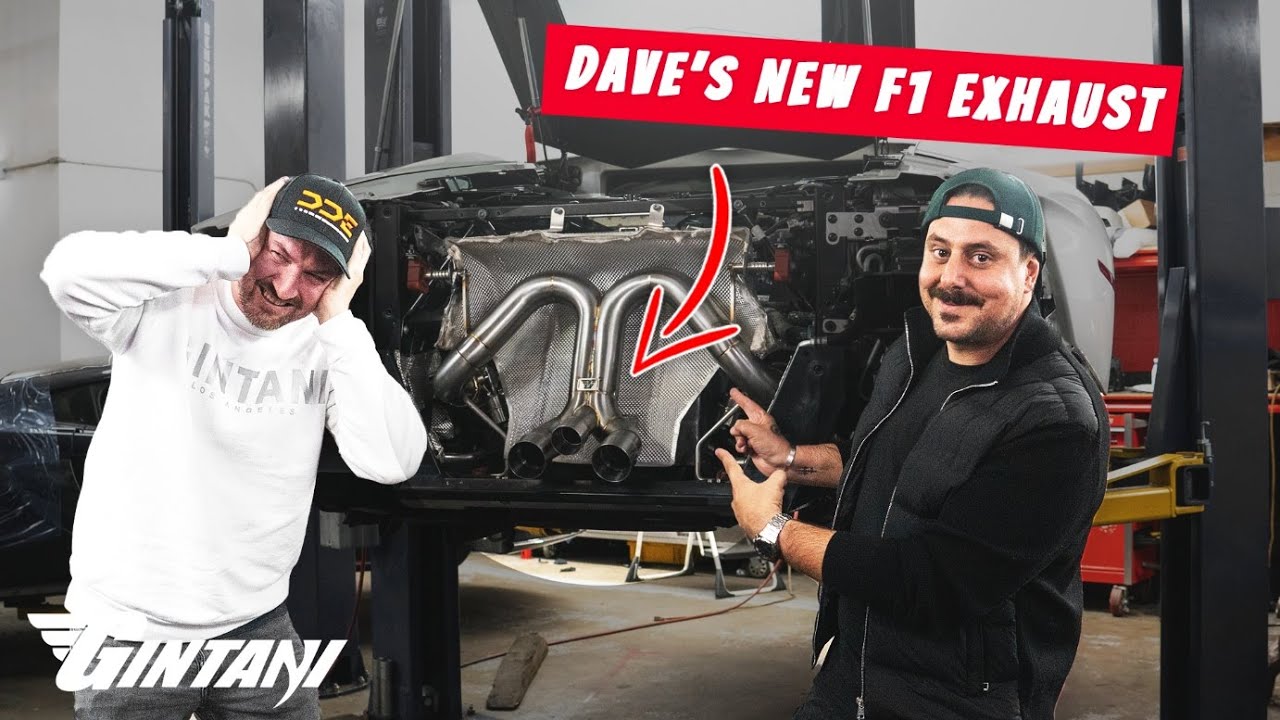 SUPRISING DDE DAVE WITH A NEW EXHAUST! ft. @DailyDrivenExotics