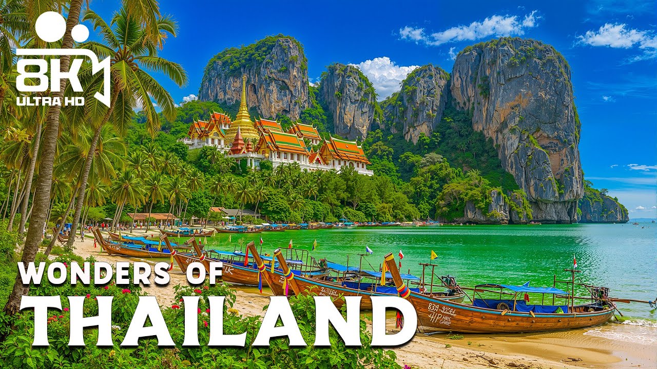 Wonders of Thailand – Discover Temples, Beaches, and Golden Landscapes | Travel Video 4K