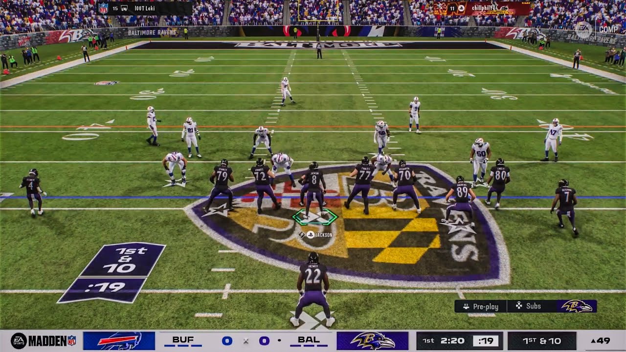 Ravens vs Bills Madden 26 Online PS5 Gameplay