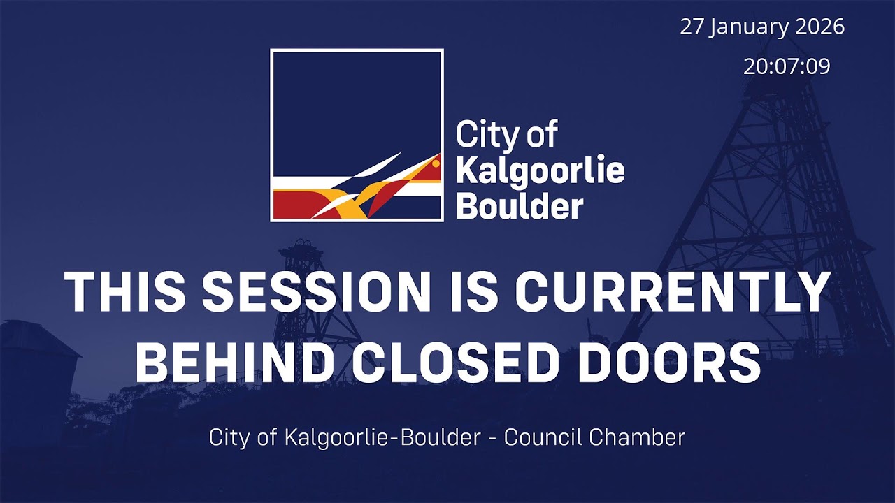 City of Kalgoorlie-Boulder Live Stream - 27th January 2026 - Special Council Meeting