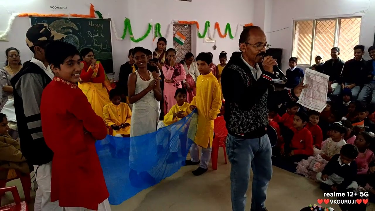 #karmyogischool#vkguruji.🇮🇳🇮🇳 republic day program..‎⁨@vkguruji7456⁩#deenuthewasherman..
