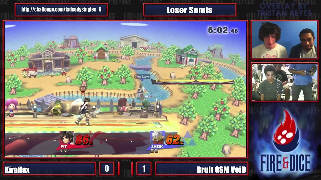 Smash or Die Young #6 - Kiraflax (Pit) vs Brult gsmVoiD (Sheik) - Smash Wii U LSF