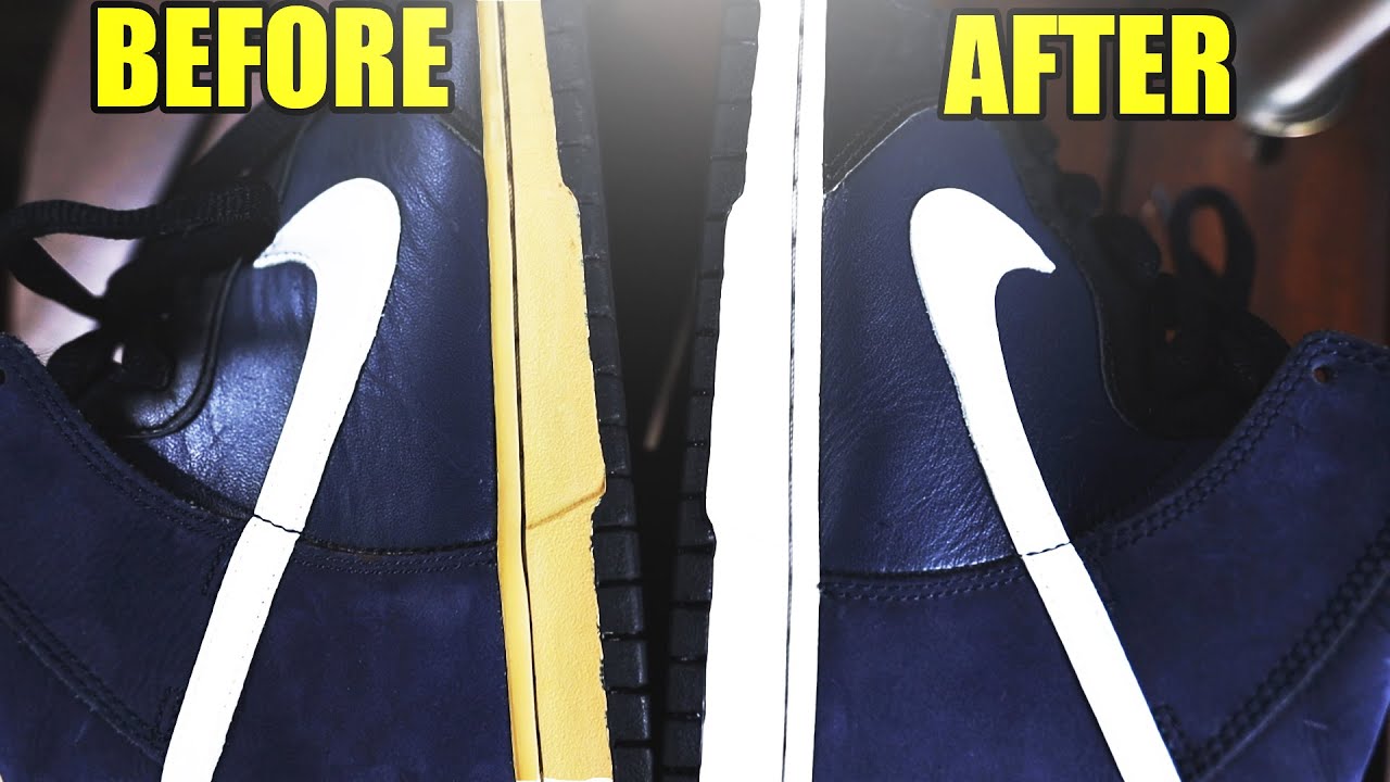 HOW TO UN-YELLOW MIDSOLES TUTORIAL! (EASY)