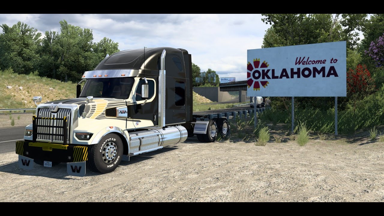 Exploring Oklahoma (and Kansas) in American Truck Simulator Open Beta 1.48