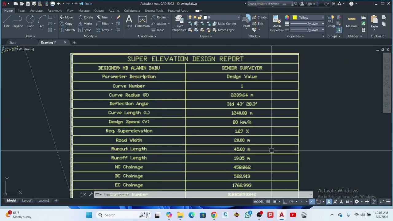 Super Elevation Calculation Using AutoCAD LISP.   AutoCAD Super Elevation LISP Full Tutorial |