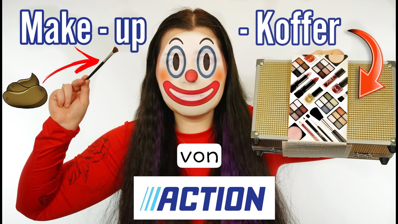 KATASTROPHE ! 😭... ich schminke mich mit einem Make-up-Koffer von ACTION !