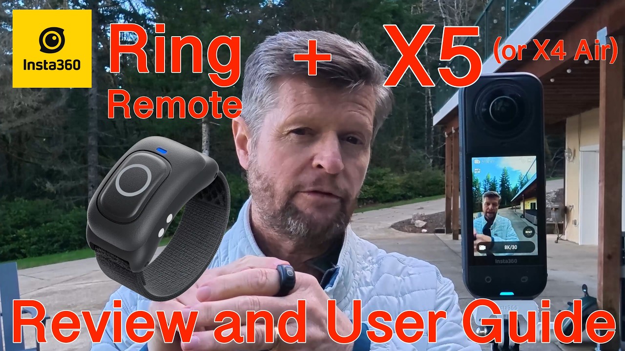 Insta360 Ring Remote plus X5 or X4 Air: Review and User Guide