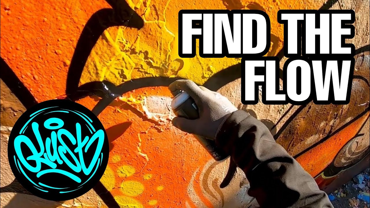 GRAFFITI 💦PAINTING IN FLOW STATE💦 [TIME DISAPPEAR]