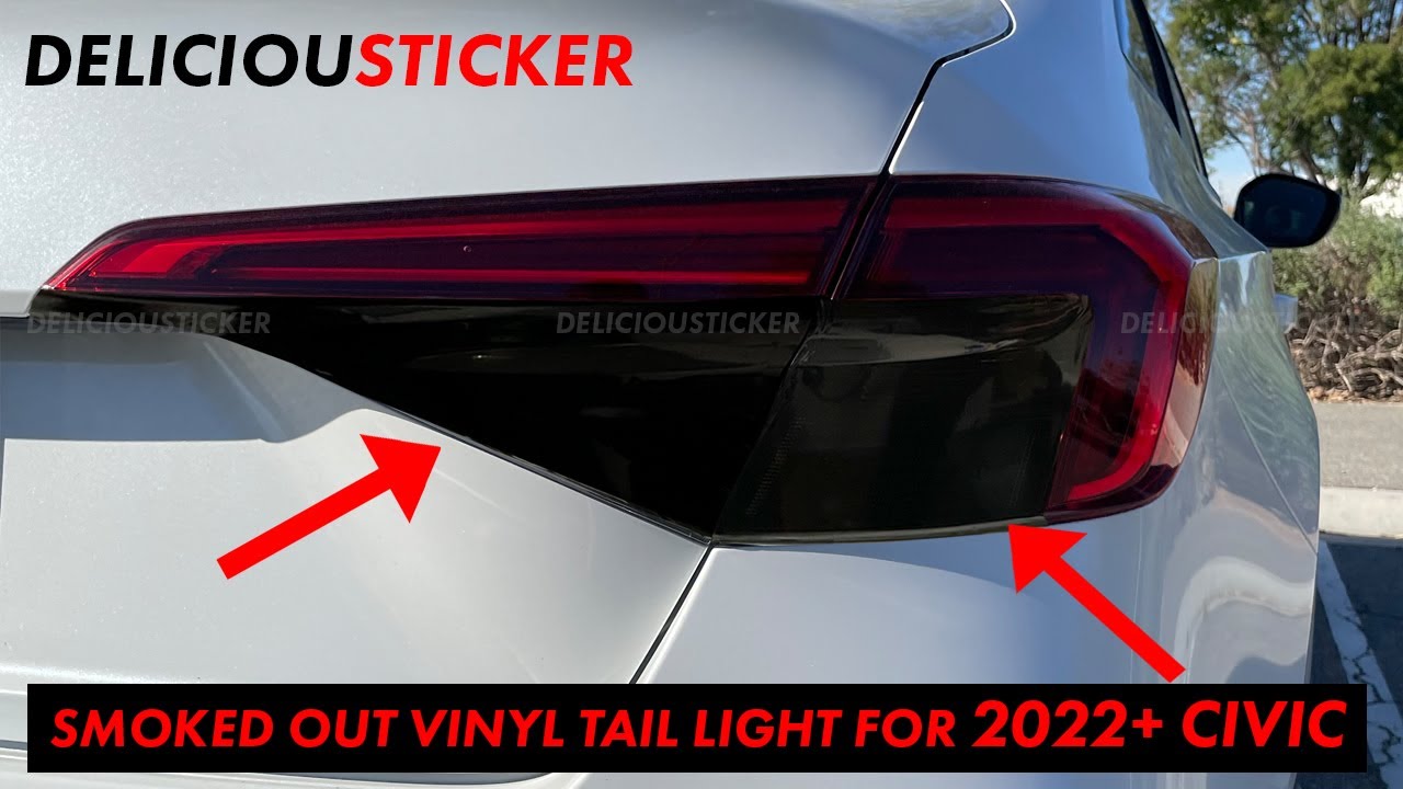 Tail Light Smoked Tint Mod for 2022 Honda Civic Sedan Install 2022