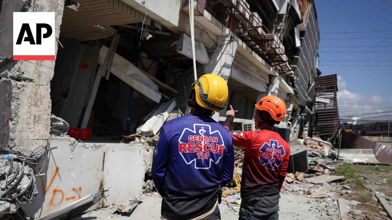 Philippines rescue teams search for survivors after earthquake kills at least 37