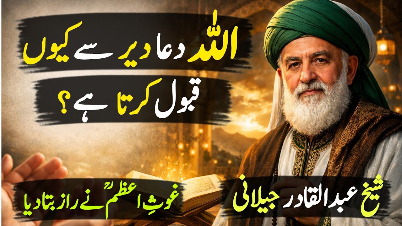 Allah Hamari Dua Der Se Kyun Qabool Karta Hai? | Sheikh Abdul Qadir Jilani Ka Hairatangez Jawab