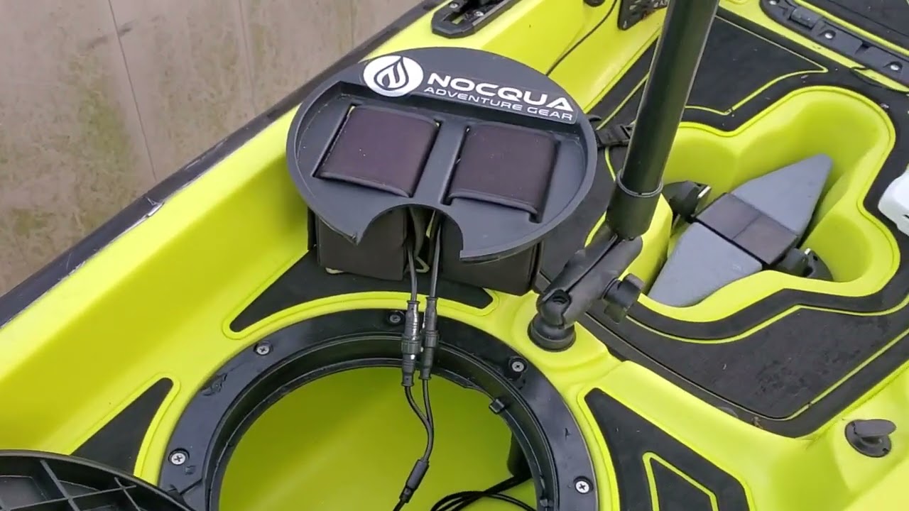 Nocqua power setup on Hobie kayak