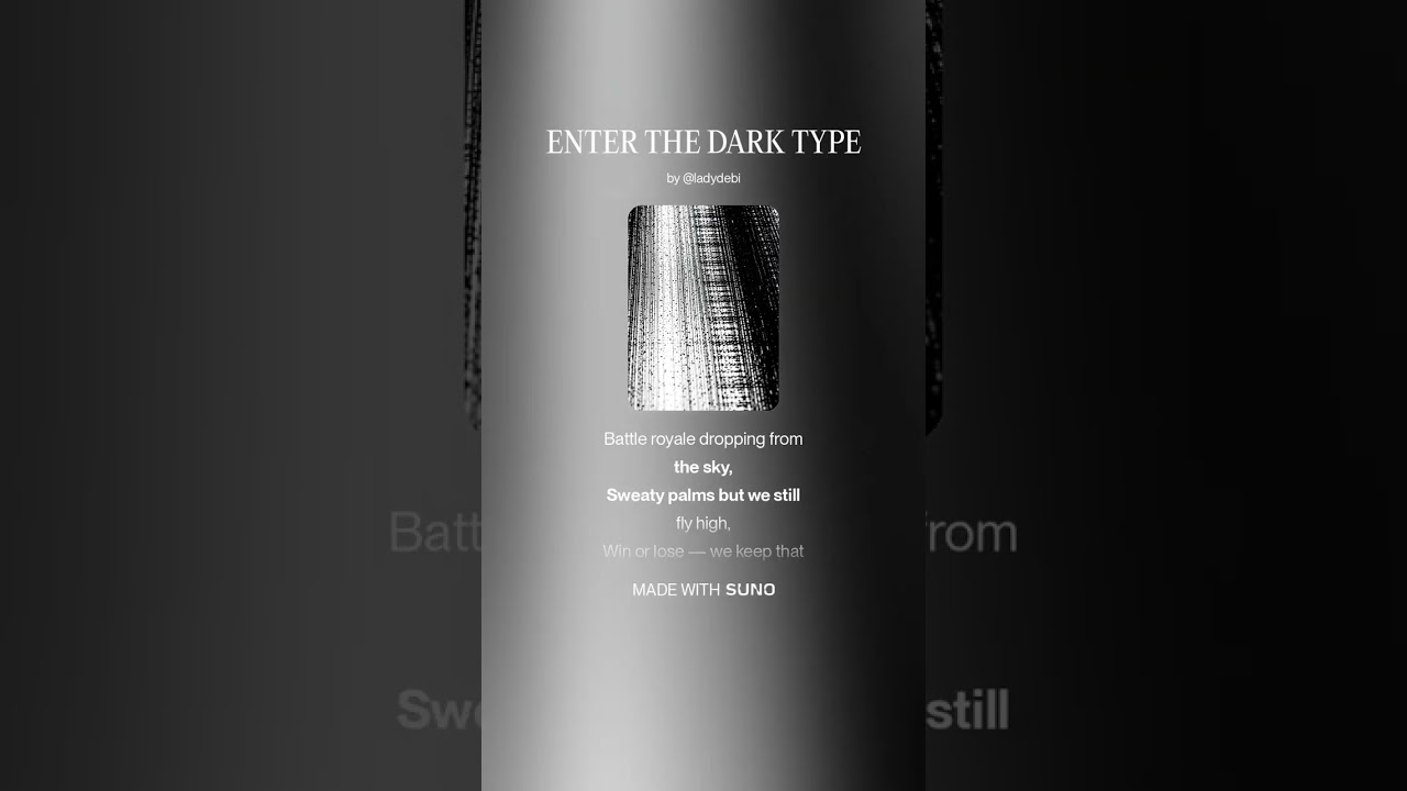 ENTER THE DARK TYPE by Lady Debi