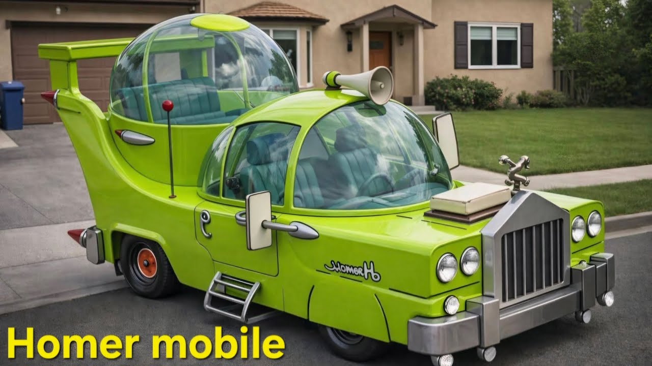 THE HOMER SIMPSON MOBILE AND CUSTOM CAR AND TRUCKS 