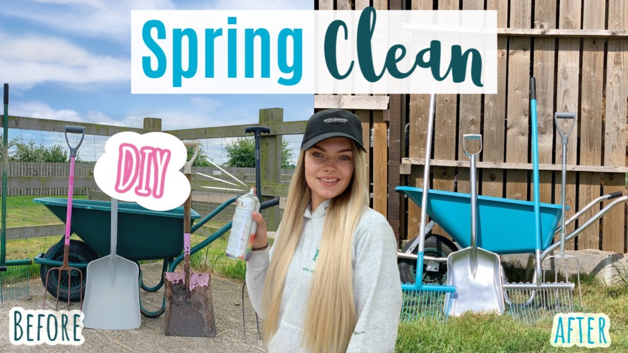 Spring Cleaning The Stable Equipment | DIY Spray Painting | Lock Down Day 38