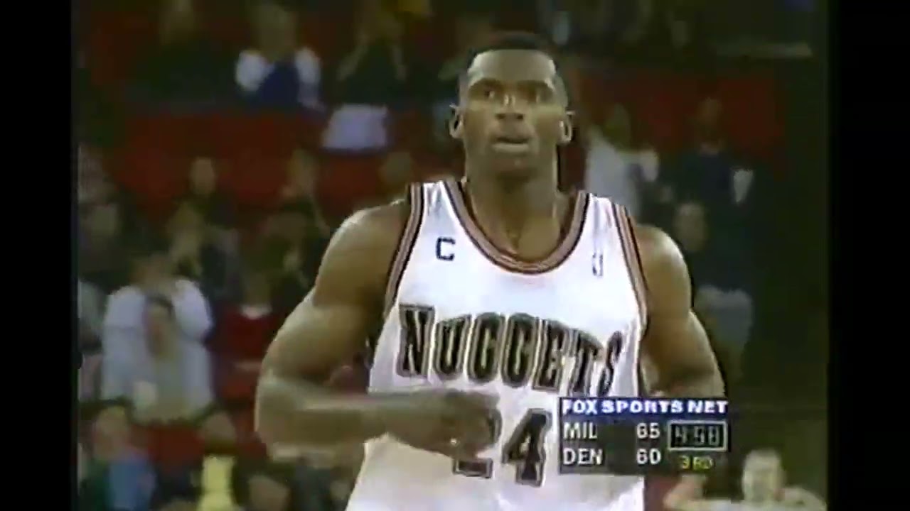 A.McDyess - Nuggets vs Bucks - 1999 (2 BIG Dunks)