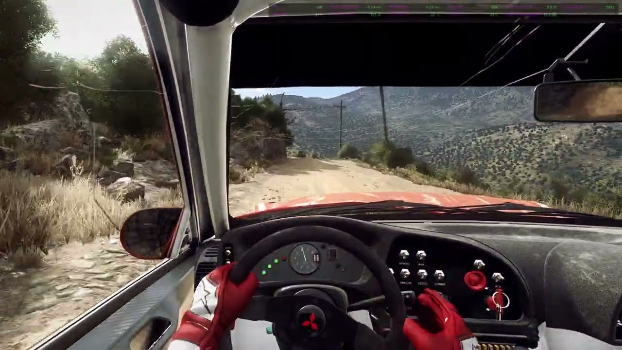 a prime example of how not to drive  koryfi dafni greece mitsubishi lander evo VI dirt rally 2.0