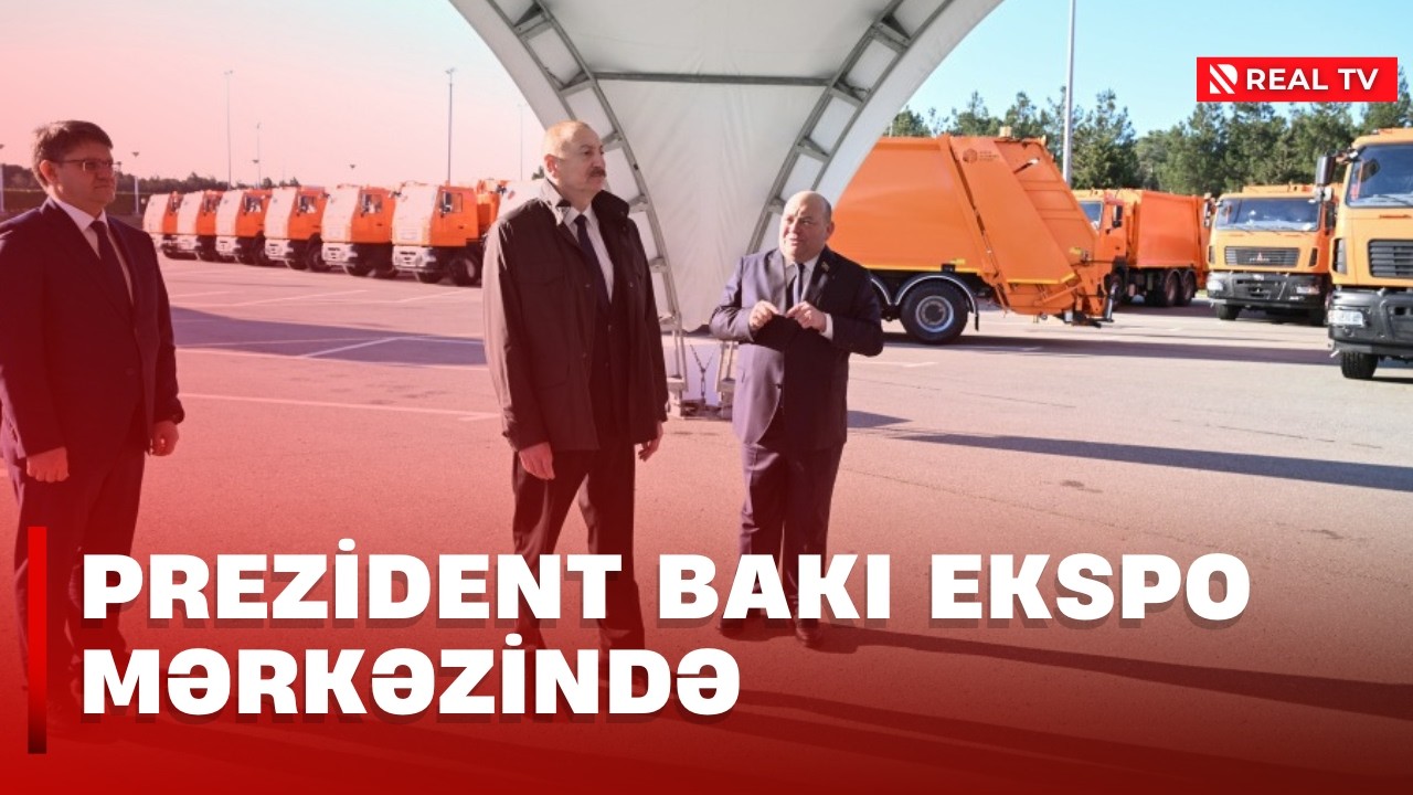 Ölkə başçısı məişət tullantıları daşıyan texnikalarla tanış olub