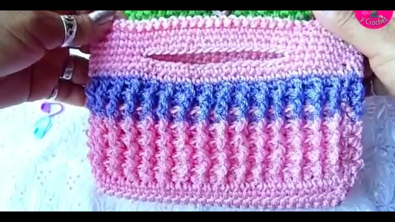 Bolsa a Crochet Punto Resorte👜