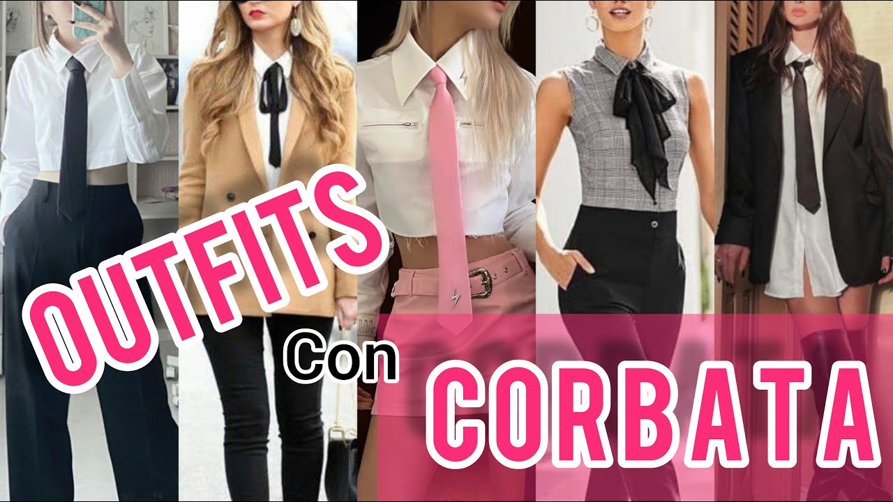 ✅LOOKS CON CORBATA/ OUTFITS TENDENCIA CON CORBATA/ MODA Y TENDENCIAS FASHION29
