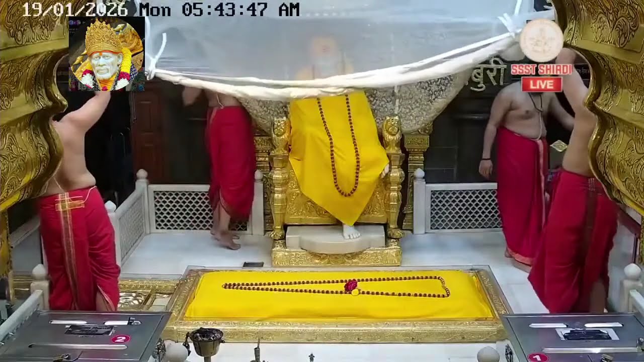 🌸Shejarti 19Jan 26 🌸| श्री साईबाबा समाधी मंदिर, शिर्डी | Shri Saibaba Samadhi Mandir Darshan🌸