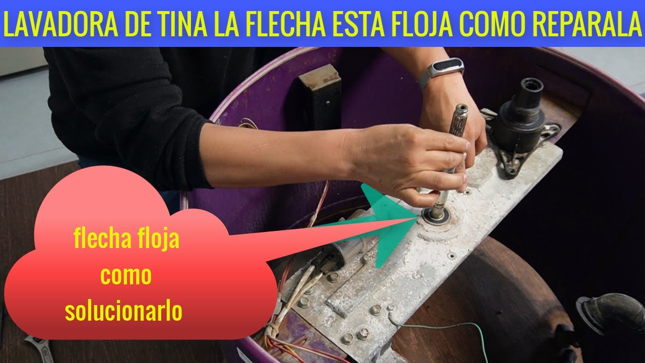 LAVADORA DE TINA rechina al momento de lavar checa por que y COMO solucionarlo