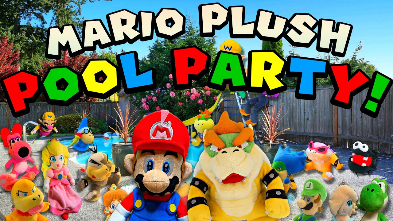 Mario Plush Pool Party — MPN 5,000 Subscriber & Mario Plush Series 5 Year Anniversary Special!