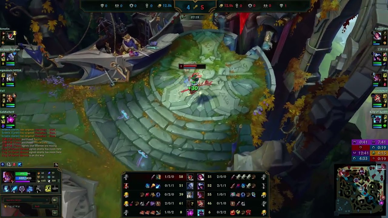 AURORA VS GALIO - 7/3/10 KDA MID GAMEPLAY CHALLENGER I