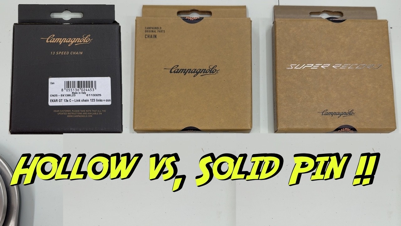 Hollow vs, Solid Pin! Campagnolo 13 Speed Chains explained !!