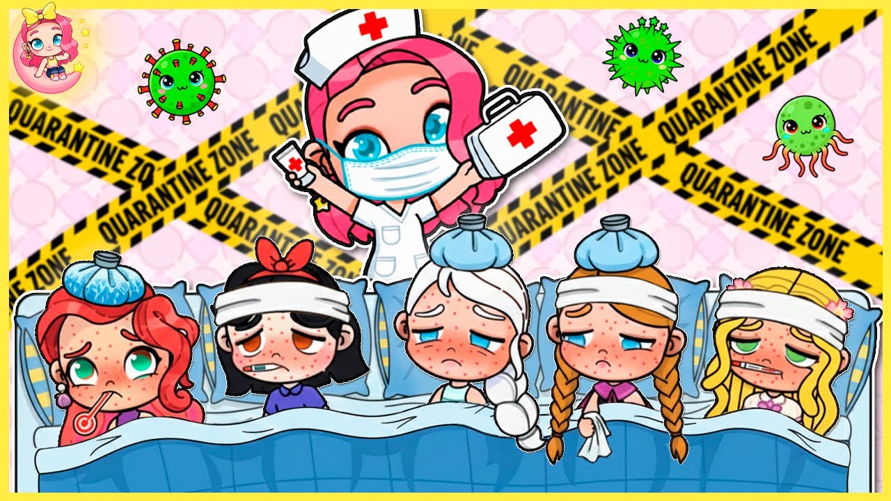 🎄🤒 ¡Las Princesas se Contagian de Varicela en Navidad! | Avatar World 🌙✨ Rutina de Cuidados
