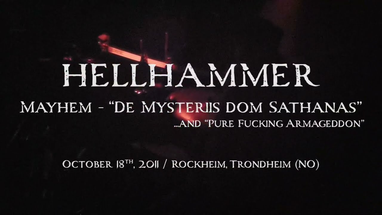 Hellhammer drumcam - Mayhem - 