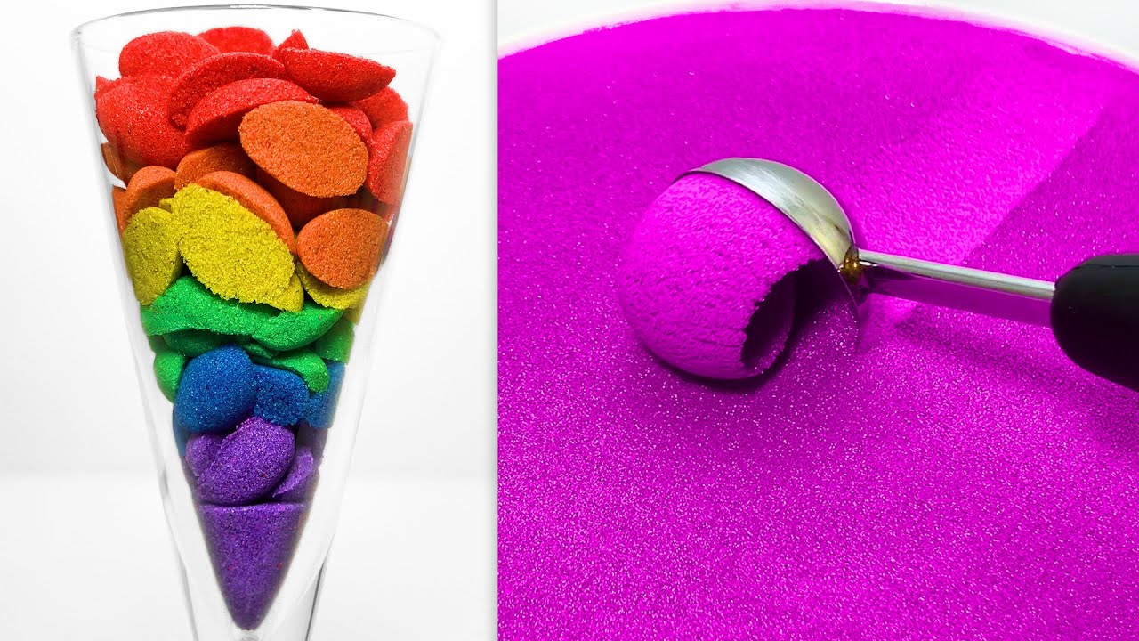 Very Satisfying and Relaxing Compilation 331 Kinetic Sand ASMR