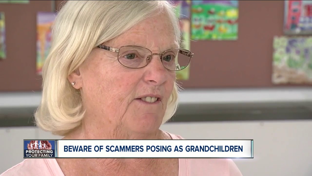 Fake grandchildren scam aback again