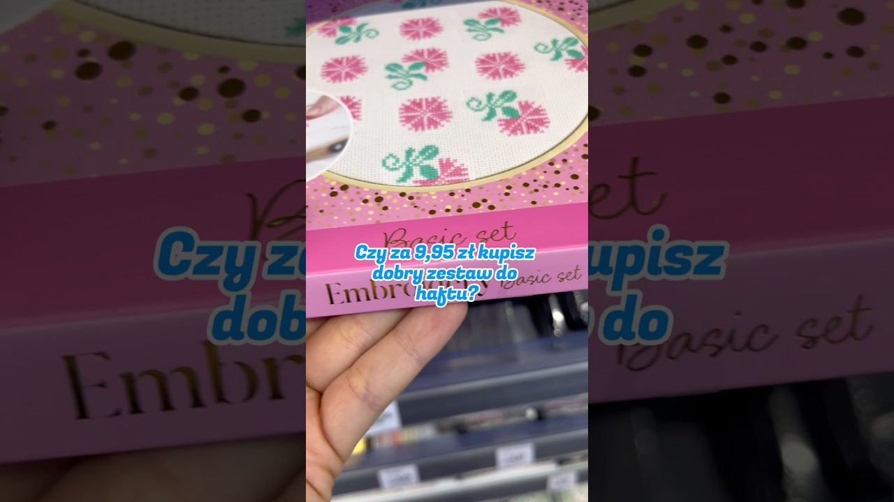 Zestaw do haftu za 10 zł?! #diy #embroidery #haft #zestaw #craft #handmade #diycrafts #tanizestaw