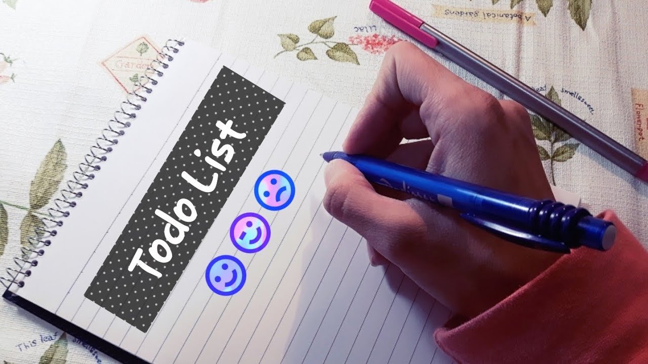 كيفية كتابة المهام اليومية // todo list 📋✍ (الجزء ٥)