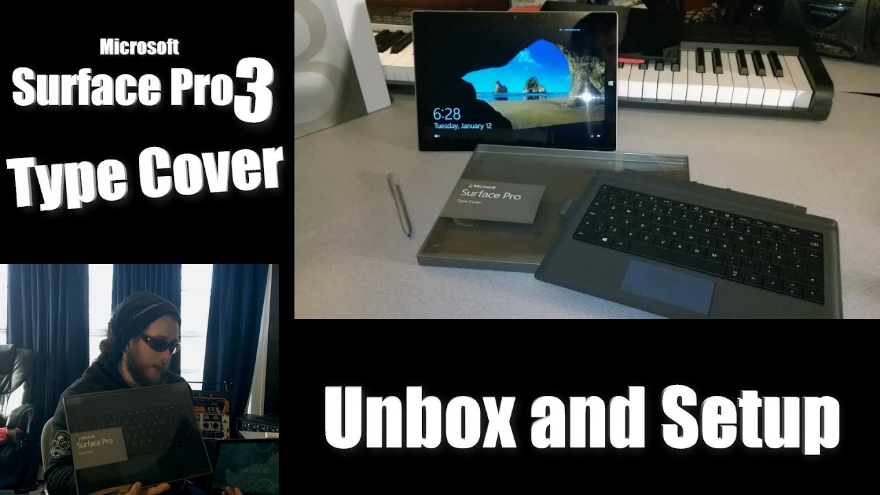 Surface Pro 3 TYPE COVER - Unbox and Setup